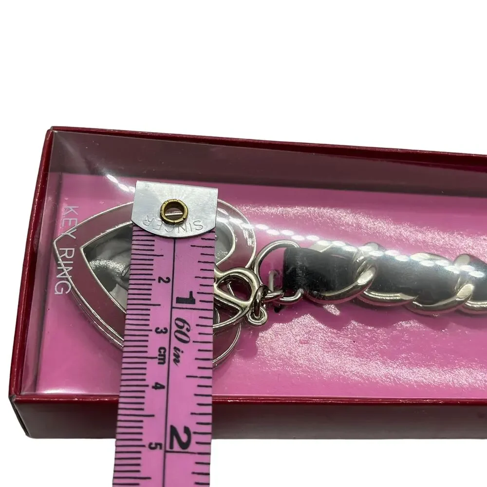 Liz Claiborne Keychain Picture This Heart Photo Locket Initial R Unisex Women